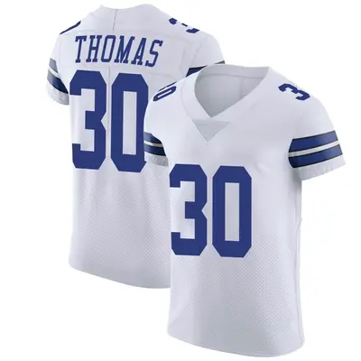 Men's Elite Juanyeh Thomas Dallas Cowboys White Vapor Untouchable Jersey