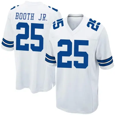 Men's Game Andrew Booth Jr. Dallas Cowboys White Jersey