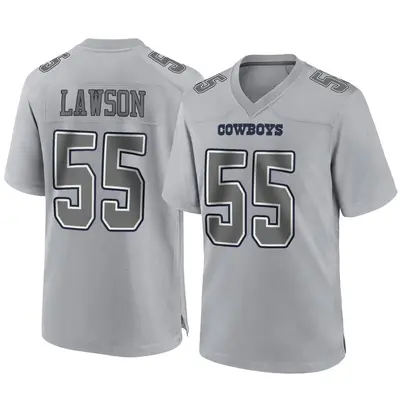 Men's Game Carl Lawson Dallas Cowboys Gray Atmosphere Fashion Jersey