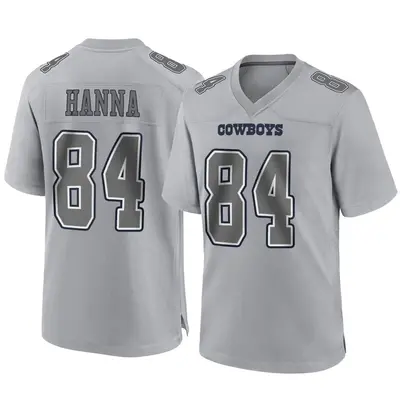 Men's Game James Hanna Dallas Cowboys Gray Atmosphere Fashion Jersey