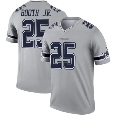 Men's Legend Andrew Booth Jr. Dallas Cowboys Gray Inverted Jersey