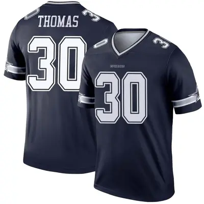 Men's Legend Juanyeh Thomas Dallas Cowboys Navy Jersey