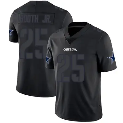 Men's Limited Andrew Booth Jr. Dallas Cowboys Black Impact Jersey