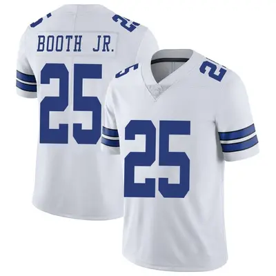 Men's Limited Andrew Booth Jr. Dallas Cowboys White Vapor Untouchable Jersey