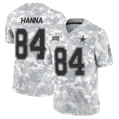 Men's Limited James Hanna Dallas Cowboys Arctic Camo 2024 Salute to Service Jersey