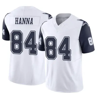 Men's Limited James Hanna Dallas Cowboys White 2nd Alternate Vapor F.U.S.E. Jersey