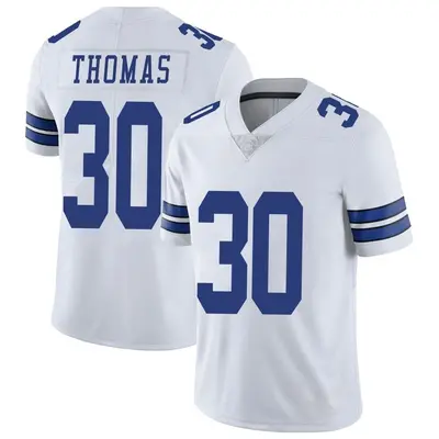 Men's Limited Juanyeh Thomas Dallas Cowboys White Vapor Untouchable Jersey