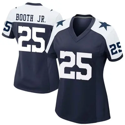 Women's Game Andrew Booth Jr. Dallas Cowboys Navy Alternate Jersey