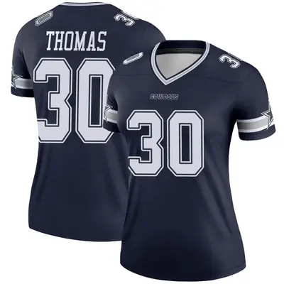 Women's Legend Juanyeh Thomas Dallas Cowboys Navy Jersey