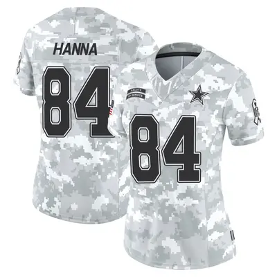 Women's Limited James Hanna Dallas Cowboys Arctic Camo 2024 Salute to Service Jersey